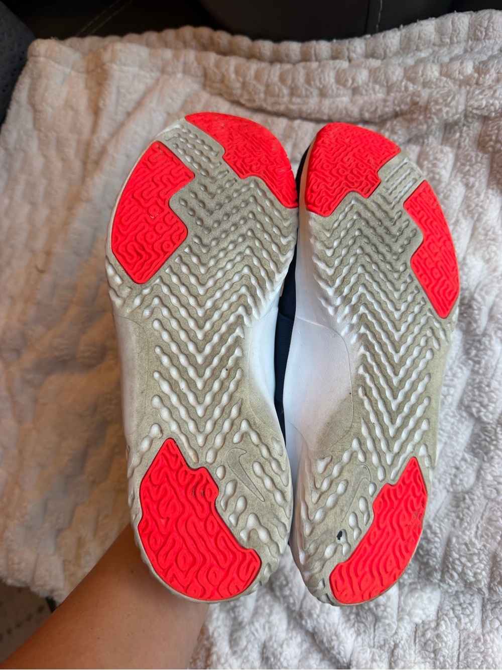 Nike Navy and Pink Women's Slip-On Sneakers - Picture 6 of 6